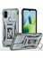 Xiaomi Için Zırh Serisi Poco C50 4g/redmı A1+ 4g/a2+ 4g Slayt Lens Kickstand Kapak Pc+ Tpu Telefon Case-Grey (Yurt Dışından) 1