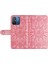 Xiaomi Redmi Için 12C 4G/11A 4g Cep Telefonu Kılıfı Ayçiçeği Baskılı Cüzdan Stand Telefon Deri Kapağı Strap-Pink ile (Yurt Dışından) 5
