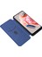 Xiaomi Için Redmi Note 12 4g Pu Deri Stand Kapağı Karbon Fiber Doku Telefon Kasası Kart Tutucu-Mavi ile (Yurt Dışından) 3