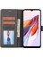 Xiaomi Redmi Için 12C 4G/11A 4g/poco C55 4g Stand Cüzdan Kapağı Yatay Hat Deri Kılıf Black (Yurt Dışından) 3
