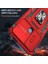 Xiaomi Için Zırh Serisi Poco C50 4g/redmi A1+ 4g/a2+ 4g Slayt Lens Kickstand Kapak Pc+ Tpu Telefon Kılıf Kırmızısı (Yurt Dışından) 2