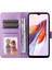 Xiaomi Redmi Için 12C 4G/11A 4g Cep Telefonu Kılıfı Ayçiçeği Baskılı Cüzdan Stand Telefon Deri Kapağı Strap-Mor ile (Yurt Dışından) 1