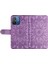 Xiaomi Redmi Için 12C 4G/11A 4g Cep Telefonu Kılıfı Ayçiçeği Baskılı Cüzdan Stand Telefon Deri Kapağı Strap-Mor ile (Yurt Dışından) 5