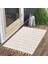 "chicretreat Dekoratif Kilim | Kaymaz Tabanlı, Makinede Yıkanabilir ve Katlanabilir | Nefes Alabilen Pembe Pamuk Dokuma | Homesteadart Rugs" 3