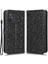 Xiaomi Redmi 12C 4G/11A 4g Için Anti-Şok Deri Telefon Kapağı, Nokta Desen Baskılı Anti-Çizik Telefon Kasası Cüzdan Standı-Black (Yurt Dışından) 2