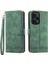 Dierfeng Df-03 Xiaomi Redmi Note 12 Turbo/poco F5 5g Deri Cüzdan Mobil Kılıf Hatları Baskılı Stand Kapak Yeşili (Yurt Dışından) 1