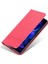 Xiaomi Redmi Için Note 12 5g (Hindistan)/poco X5 5g Karşıtı Kara Izi Dokusu Şok Geçirmez Telefon Stand Pu Deri Manyetik Oto Absorbed Folio Flip Cüzdan Kapak-Kırmızı (Yurt Dışından) 5