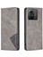Xiaomi Için Redmi Note 12S 4g Birleştirme Stili Telefon Kılıfı Baskılı Çizgi Stand Kartı Tutucu Deri Kapak Grey (Yurt Dışından) 1
