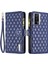 Xiaomi Poco F5 Pro 5g/redmi K60 Pro 5G/K60 5g Fermuar Cep Pu Deri Deri Cüzdan Kılıf Stand Kapağı Strap-Dark Mavi (Yurt Dışından) 1