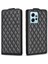 Xiaomi Için BF30 Redmı Not 12 4g Baskılı Kart Tutucu Pu Deri Telefon Kılıfı Dikey Flip Stand Cover-Cover-Black (Yurt Dışından) 1