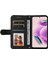 Xiaomi Için Redmi Note 12S 4g Cilt Touch Telefon Kılıfı Baskılı Çizgiler Stand Pu Deri Cüzdan Kapak Black (Yurt Dışından) 3