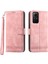 Dierfeng Df-03 Xiaomi Redmi Note 12S 4g Deri Cüzdan Stand Telefon Kılıf Hatları Baskılı Telefon Kapak Pembe (Yurt Dışından) 2