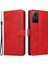 Xiaomi Için Redmi Note 12S 4g Cüzdan Stand Telefon Deri Kılıf Buzağı Dokusu Telefon Kapağı Kayış Kırmızısı (Yurt Dışından) 1