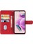 Xiaomi Için Redmi Note 12S 4g Cüzdan Stand Telefon Deri Kılıf Buzağı Dokusu Telefon Kapağı Kayış Kırmızısı (Yurt Dışından) 3