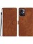Xiaomi Redmi Için Cüzdan Telefon Kılıfı Not 12 5g (Çin)/(Hindistan)/(Global)/poco X5 5g, Pu Deri Deri Touch Stand Flip Cover-Brown (Yurt Dışından) 2