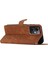 Xiaomi Redmi Için Cüzdan Telefon Kılıfı Not 12 5g (Çin)/(Hindistan)/(Global)/poco X5 5g, Pu Deri Deri Touch Stand Flip Cover-Brown (Yurt Dışından) 5