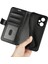 Xiaomi Için Redmi Note 12 Turbo/poco F5 5g Pu Deri Telefon Kapağı Çılgın At Doku Doku Standı Case-Black (Yurt Dışından) 5