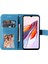 Xiaomi Redmi Için 12C 4G/11A 4g Telefon Kapağı Çiçek Baskı Deri Stand Cüzdan Kılıfı Kayış Mavisi (Yurt Dışından) 1