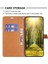 Xiaomi Için 13 Lite/civi 2 5g Kot Boya Bez Ekleme Pu Deri Cüzdan Kapağı Kapak Önleme Karşıtı Flip Standı Telefon Vaka-Kahverengi (Yurt Dışından) 3