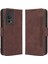 Xiaomi Için Telefon Cüzdan Kapağı Poco F5 Pro 5g/redmi K60 Pro 5G/K60 5G/K60 Şampiyon Edition Pu Pu Deri Çoklu Kart Yuvaları Stand Telefon Vaka-Brown (Yurt Dışından) 2