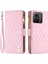Xiaomi Için Redmi Note 12S 4g Zipper Cep Deri Cüzdan Telefon Flip Case Stand Kapak Pembe (Yurt Dışından) 1