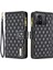 Xiaomi Redmi Için Not 12S 4g Zipper Cep Deri Cüzdan Telefon Flip Case Stand Black-Black (Yurt Dışından) 1
