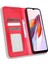 Xiaomi Redmi Için 12C 4G/11A 4g/poco C55 4g Fingerprint Retro Doku Telefon Kılıfı Deri Stand Cüzdan Telefon Koruyucu-Kırmızı (Yurt Dışından) 4