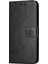 Xiaomi Redmi Için Pu Deri Telefon Kapağı Note 12 Pro 5g, Baskılı Kelebek Çiçek Deseni Stand Süpe Siyahı (Yurt Dışından) 1