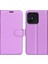 Xiaomi Redmi Için Koruyucu Telefon Kılıfı 12C 4g Litchi Doku Doku Anti-Çizgi Flip Deri Kapak Cüzdan Stand-Purple (Yurt Dışından) 2