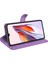 Xiaomi Redmi Için Koruyucu Telefon Kılıfı 12C 4g Litchi Doku Doku Anti-Çizgi Flip Deri Kapak Cüzdan Stand-Purple (Yurt Dışından) 4