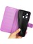 Xiaomi Redmi Için Koruyucu Telefon Kılıfı 12C 4g Litchi Doku Doku Anti-Çizgi Flip Deri Kapak Cüzdan Stand-Purple (Yurt Dışından) 5