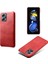 Xiaomi Redmi Için Not 11T Pro 5g/not 11T Pro+ 5g/not 12T Pro 5g/poco X4 Gt 5g/redmı K50I 5g, Tavuk Anti-Şok Anti-Shock Doku Deri Kaplama Telefon Kılıfı Iç Sert Pc Kabuk-Kırmızı (Yurt Dışından) 1