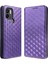 Xiaomi Için Anti-Fall Cep Telefonu Kapağı Redmi A1+ 4g/a2+ 4g/poco C50 4g Rhombus Desen Baskılı Pu Deri Deri Folio Telefon Kılıfı Cüzdan Stand-Doğrulması (Yurt Dışından) 1