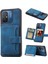 Xiaomi Redmi Için 12C 4g Deri Kaplamalı Tpu Kickstand Telefon Kılıfı Rfıd Engelleme Cüzdan Anti-Drop Kapak Navy Mavi (Yurt Dışından) 2