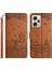 Xiaomi Redmi Için Note 12 Pro 5g/12 Pro Speed ​​5g/poco X5 Pro 5g Baskılı Pu Deri Telefon Kılıfı Stand Kapağı Strap-Brown (Yurt Dışından) 2