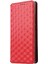 Xiaomi Için Anti-Fall Cep Telefonu Kapağı Redmi A1+ 4g/a2+ 4g/poco C50 4g Rhombus Desen Basılı Pu Deri Folio Telefon Kılıfı Stand-Red (Yurt Dışından) 5