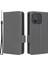 Xiaomi Redmi Için 12C 4G/11A 4g/poco C55 4g Cüzdan Telefon Stand Kapağı Litchi Doku Pu Deri Çift Manyetik Koşu Kılıf Grey (Yurt Dışından) 1