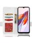 Xiaomi Redmi Için 12C 4G/11A 4g/poco C55 4g Cüzdan Telefon Stand Kapağı Litchi Doku Pu Deri Çift Manyetik Tüye Kılıf Beyaz (Yurt Dışından) 4