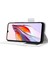 Xiaomi Redmi Için 12C 4G/11A 4g/poco C55 4g Cüzdan Telefon Stand Kapağı Litchi Doku Pu Deri Çift Manyetik Tüye Kılıf Beyaz (Yurt Dışından) 5