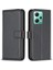Xiaomi Redmi Için BF17 Not 12 5g (Çin)/(Hindistan)/(Global)/poco X5 5g Deri Kılıf Stand Cüzdan Telefon Kapak Black (Yurt Dışından) 1