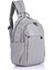 21K - Barcelona Saten Kumaş Kadın Sırt Çantası BC2113 - Açık Gri 2