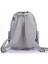 21K - Barcelona Saten Kumaş Kadın Sırt Çantası BC2113 - Açık Gri 3