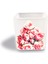 DEKORATİF BUZLU CAM MUMLUK PEMBE GÜLLER DESEN 8X8 CM (2 Adet) 1