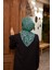Geo Trefoil Soft Eşarp Haki Siyah 1159-15 3