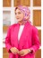 Nature Zebra Soft Eşarp Kiraz Pembe 1141-08 3