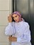 Relax Ebruli Soft Eşarp Pembe Lacivert 1147-04 1