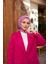 Geo Trefoil Soft Eşarp Koyu Pembe 1159-05 1