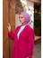 Geo Trefoil Soft Eşarp Koyu Pembe 1159-05 2