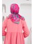Relax Geometrik Line Soft Eşarp Menekşe Pembe 1145-10 3