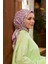 Colorday Mono Soft Eşarp Pembe Yeşil 1152-04 2